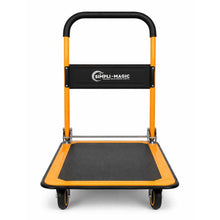 Simpli-Magic Foldable Platform Push Cart Hand Truck Dolly, 330 lb Capacity, Steel Flatbed with Swivel Wheels
