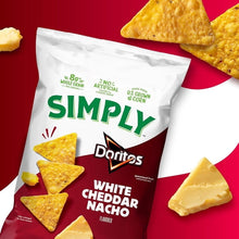Simply Doritos White Cheddar Nacho Tortilla Chips, 15.25 oz. (PACK OF 3 )
