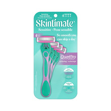 Skintimate Sensitive Women's 4-Blade Disposable Razors, 4 Count