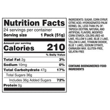 Skittles Sour Fruity Chewy Candy, Full Size, 1.8 oz., 24 pk.