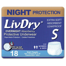 LivDry XL Overnight Adult Diapers for Women and Men, Max Protection Incontinence Underwear