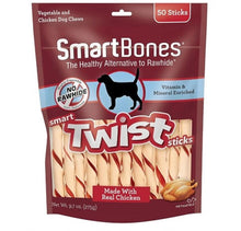 SmartBones Smart Twist Sticks, Rawhide Free Dog Chew Sticks, 50 Sticks , 9.7 Oun