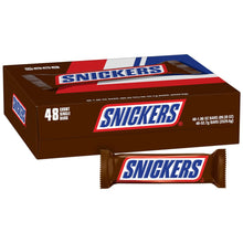 Snickers Chocolate Candy Bars, Full Size, 1.86 oz, 48-count