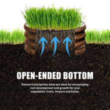 SnugNiture Galvanized Raised Garden Bed, 2Pcs 2x2x1ft Outdoor Raised Beds Kit for Vegetables and Flowers