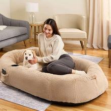 SnuggleCuddlerOversizedPlushHumanDogBed8-_1 - USA Mega Market