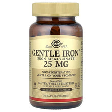 Solgar, Gentle Iron®, 25 mg, 90 Vegetable Capsules