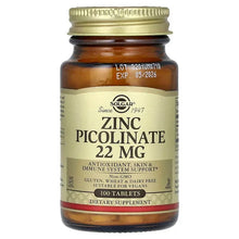 Solgar_ZincPicolinate_22mg_100Tablets - Brands For Less USA