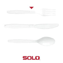 Solo Heavyweight Plastic Fork, White, 500-count