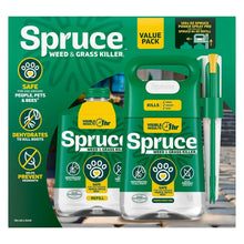 Spruce Weed & Grass Killer Kit, 1 Power Spray Starter Kit and 1 Refill, 64oz x 64oz