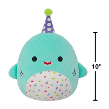 SquishmallowsOriginal10inchSharontheTealSharkWithPartyHatConfettiBelly-Child_sUltraSoftPlushToy1 - USA Mega Market