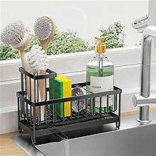 StainlessSteelKitchenSinkCaddy_SpongeHolderwithDrainTray_BrushHolder_SoapDispenserOrganizer_62d52b43-756f-447c-b48a-30e2d5f9dfa3 - USA Mega Market