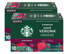StarbucksCaffeVeronaCoffeeK-CupPods_DarkRoastArabicaCoffee_20Count_Packof2Boxes - USA Mega Market