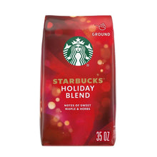 Starbucks Medium Roast Ground Coffee, Holiday Blend, 10 oz.