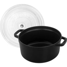 Staub Cast Iron 4-Quart Round Cocotte With Glass Lid