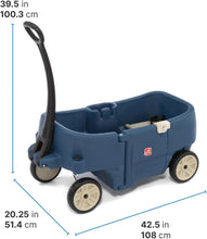 Step2WagonforTwoPlus_KidsRideOnToy_StrollerSubstitute_IncludesSeatBelts_MadeofDurablePlastic_MaxWeight75lbs._ForToddlers1.5-5YearsOld_DenimBlue5 - USA Mega Market