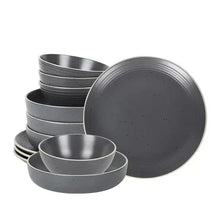 Stone + Lain Lauren 12-piece Stoneware Dinnerware Set