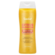 Suave Citrus Blossom Exfoliating Body Wash & Scrub With Glycerin & Vitamin E, 18 FL OZ