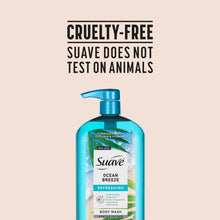 Suave Ocean Breeze Moisturizing Body Wash with Glycerin & Vitamin E, 30 FL OZ Pump