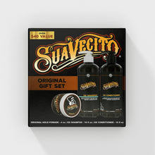 Suavecito Original Hold Hair Care Gift Set, for All Hair Types, Medium Hold Pomade, Shampoo, Conditioner, Men