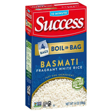 Success Boil-in-Bag Basmati Rice, Gluten Free, 14 oz Box