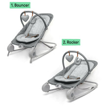 Summer by Ingenuity 2-in-1 Baby Bouncer & Rocker Duo for Infants, Heather Gray