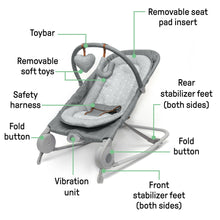 Summer by Ingenuity 2-in-1 Baby Bouncer & Rocker Duo for Infants, Heather Gray