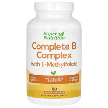 SuperNutrition_CompleteBComplexwithL-MethylfolateandMethylcobalaminB12_180VeggieCapsules - USA Mega Market