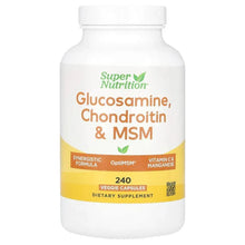 SuperNutrition_Glucosamine_Chondroitin_MSMwithPotassiumandVitaminC_240VeggieCapsules - USA Mega Market