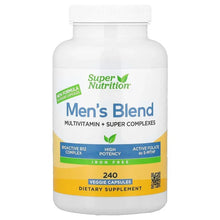 SuperNutrition_Men_sMultivitaminwithSuperAdaptogens_Greens_Spices_andVitaminA_IronFree_240VeggieCapsules - USA Mega Market