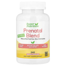 Super Nutrition, Prenatal Multivitamin with Super Greens, Spice Complex, Vitamin C, Choline and Folate, 240 Veggie Capsules