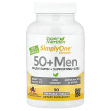 SuperNutrition_SimplyOne_Chewable50_MenMultivitamin_SupportingHerbs_MixedBerry_90ChewableTablets - USA Mega Market