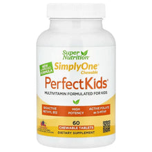 SuperNutrition_SimplyOne_PerfectKid_s_MultivitaminwithB12_Blueberry_Spices_VitaminA_andFolate_60ChewableTablets - USA Mega Market