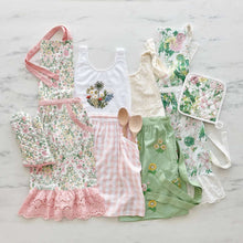 Sur La Table Floral Embroidered Apron