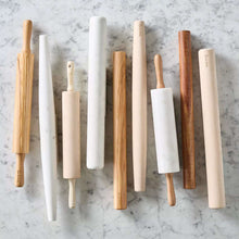 Sur La Table Marble Rolling Pin with Wooden Handles