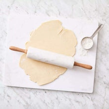 Sur La Table Marble Rolling Pin with Wooden Handles