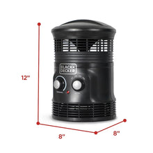 BLACK+DECKER 360° Surround Portable Space Heater with Fan