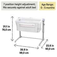 SwaddleMe by Ingenuity DreamSecure 2-in-1 Co-Sleeping Bassinet with AirLoom+ technology, Unisex - Cream