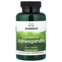 Swanson Full Spectrum Ashwagandha - 450mg Vegan Capsules for Stress Relief &amp; Wellness