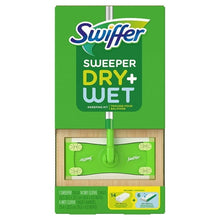Swiffer Sweeper Dry + Wet sweeping Kit (1 Sweeper, 14 Dry Cloths, 6 Wet Cloths)