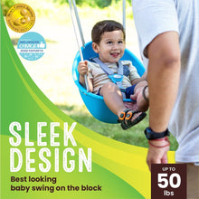 Swurfer Coconut Toddler Swing – Comfy Baby Swing Outdoor, Safe Quick Click Locking System, Easy Installation, Ages 6 - 36 Months