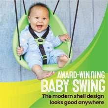Swurfer Kiwi Baby - Toddler Swing with Foam-Lined Shell, Indoor and Outdoor Toy, Ages 6 Months+