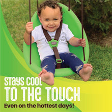 Swurfer Kiwi Baby - Toddler Swing with Foam-Lined Shell, Indoor and Outdoor Toy, Ages 6 Months+