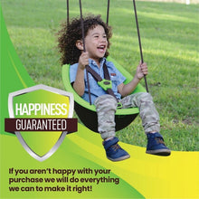 Swurfer Kiwi Baby - Toddler Swing with Foam-Lined Shell, Indoor and Outdoor Toy, Ages 6 Months+