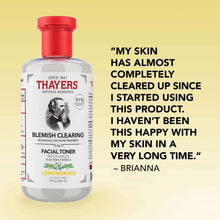 (2 PACK )THAYERS Blemish Clearing Salicylic Acid Toner, Acne Treatment Face Toner with 2% Salicylic Acid, Soothing and Non-Stripping Skin Care 12.0 fl. oz.