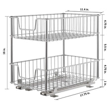 TRINITY EcoStorage 2-tier Wire Drawer with Slides, 2-pack