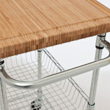 Carrito de cocina TRINITY EcoStorage con tapa de bambú