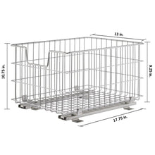 TRINITY Wire Basket w/Slide, 2-pack