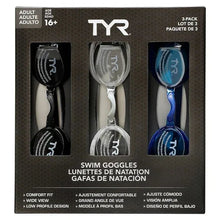 TYR Adult Swim Goggle 3-pack