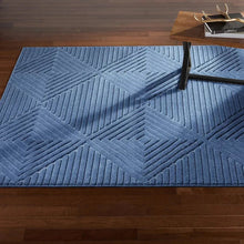 Tahari Jasper Denim Blue Modern Indoor 8x10 Area Rug