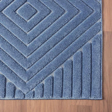 Tahari Jasper Denim Blue Modern Indoor 8x10 Area Rug